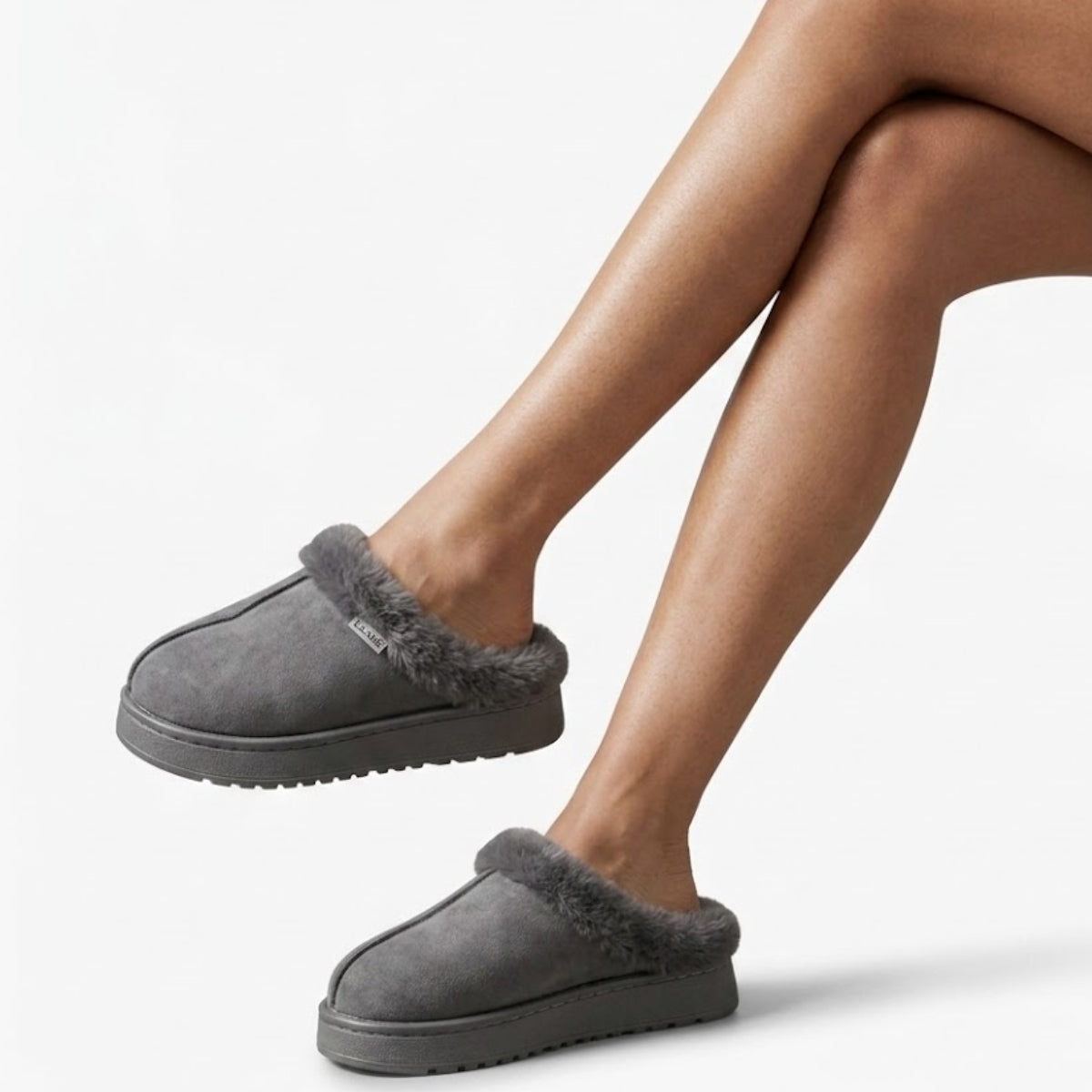 Sapato Mule Feminino Com Camurça Candy