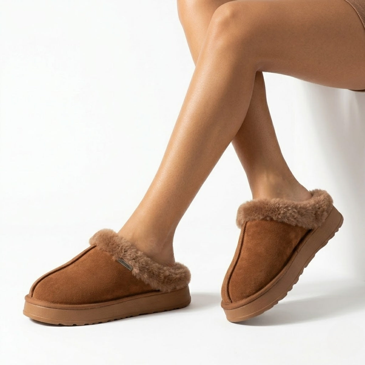 Sapato Mule Feminino Com Camurça Candy