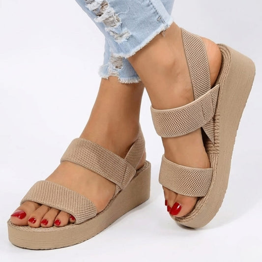 Sandália Plataforma Elegant Flex