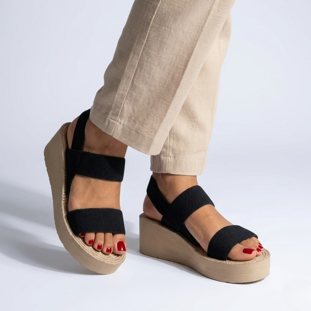 Sandália Plataforma Elegant Flex